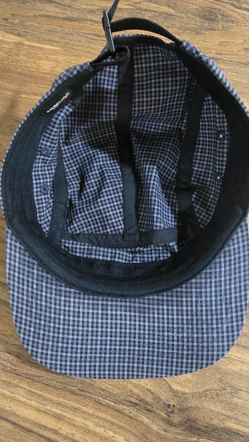 슈프림 코듀라 플레이드 캠프캡 블랙 - 25SS 상품이미지2