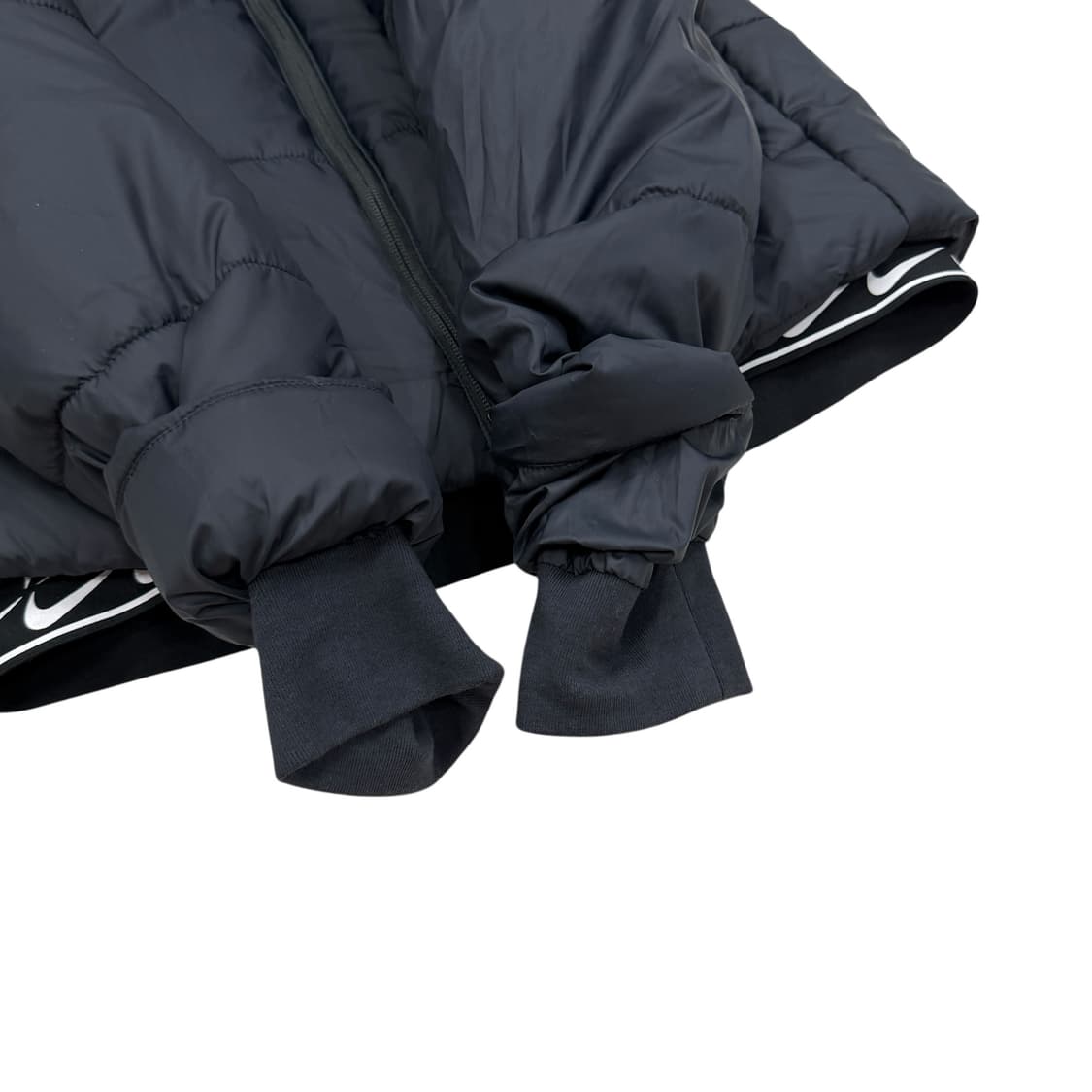 나이키 여성 신세틱 필 다운 후드 숏패딩 블랙 XS 상품이미지3