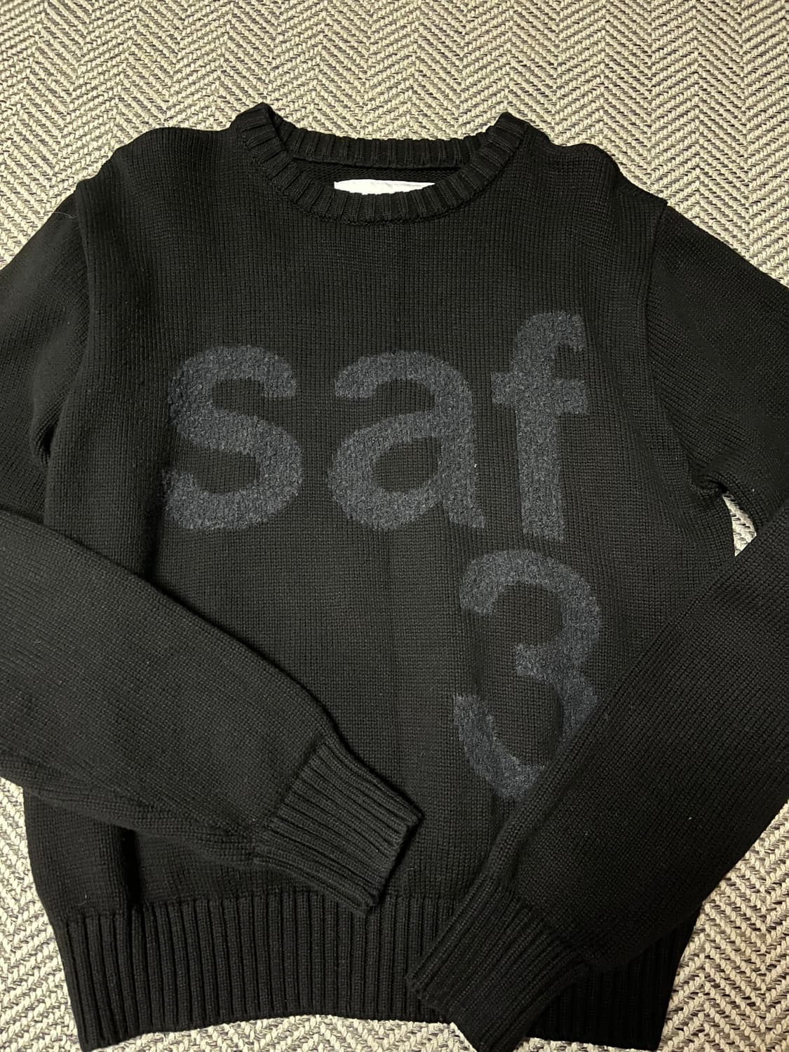 사파리스팟 니트 블랙 1사이즈 상품이미지1