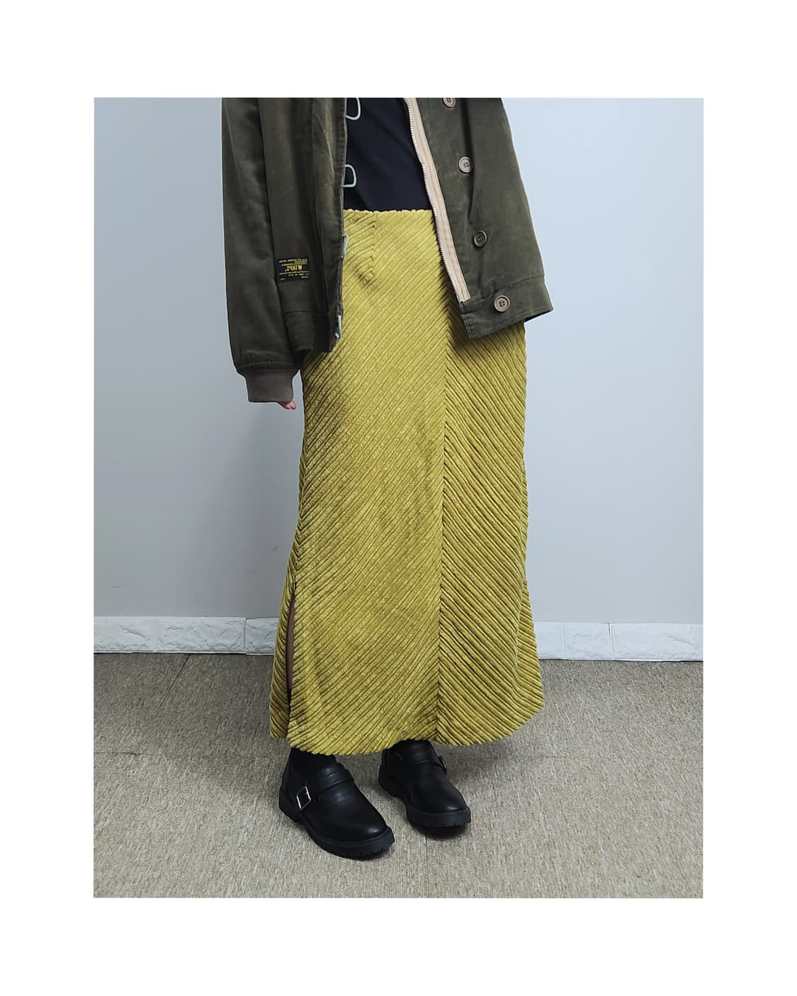 (니코앤드) 코듀로이 롱 스커트 상품이미지1