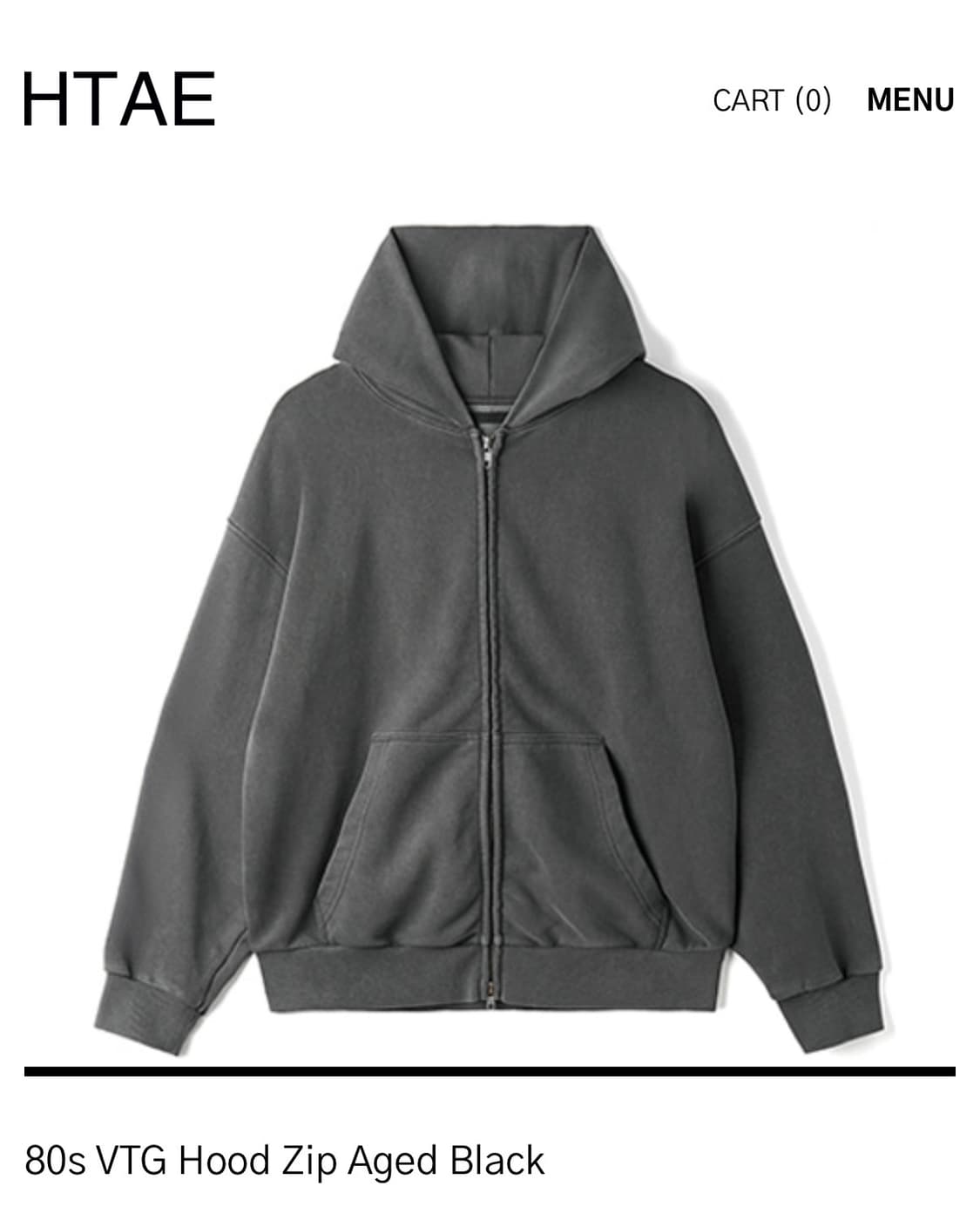[L] htae 빈티지 후드 집업 상품이미지1