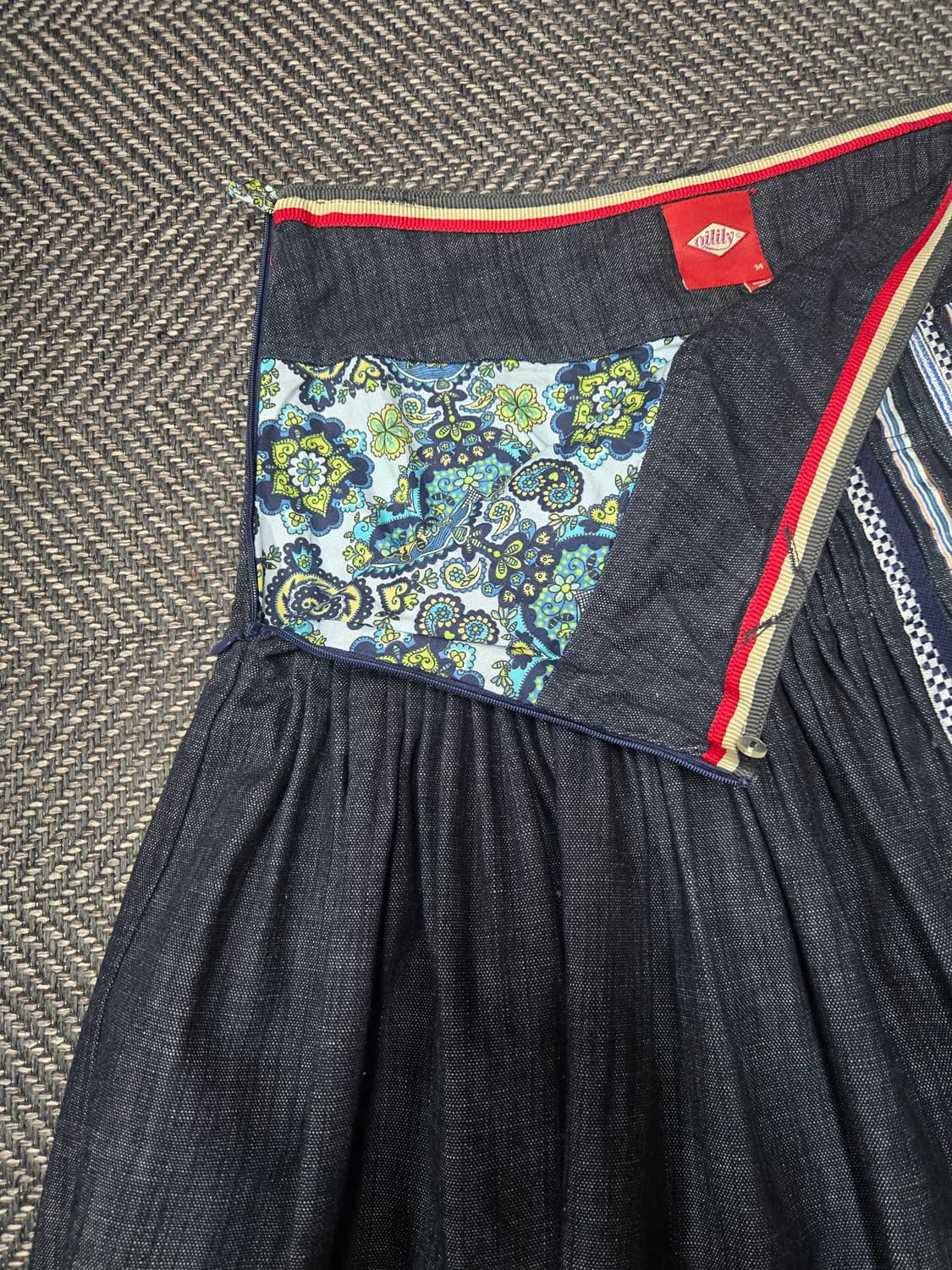 오일릴리 Oilily 플리츠 데님 스커트 상품이미지5