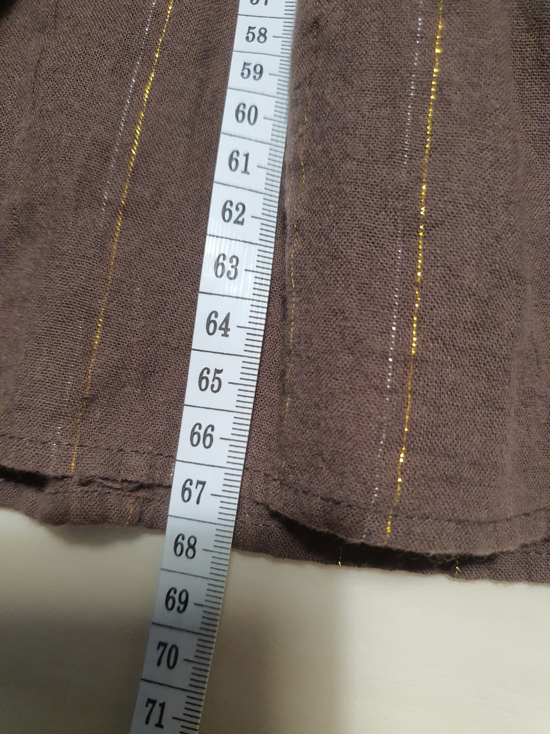 [일본빈티지] 모리걸 브라운 골드 캉캉 롱 스커트 상품이미지7