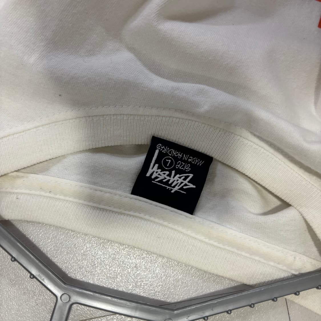 스투시 Stu C. 카모 티셔츠 화이트 L 상품이미지3