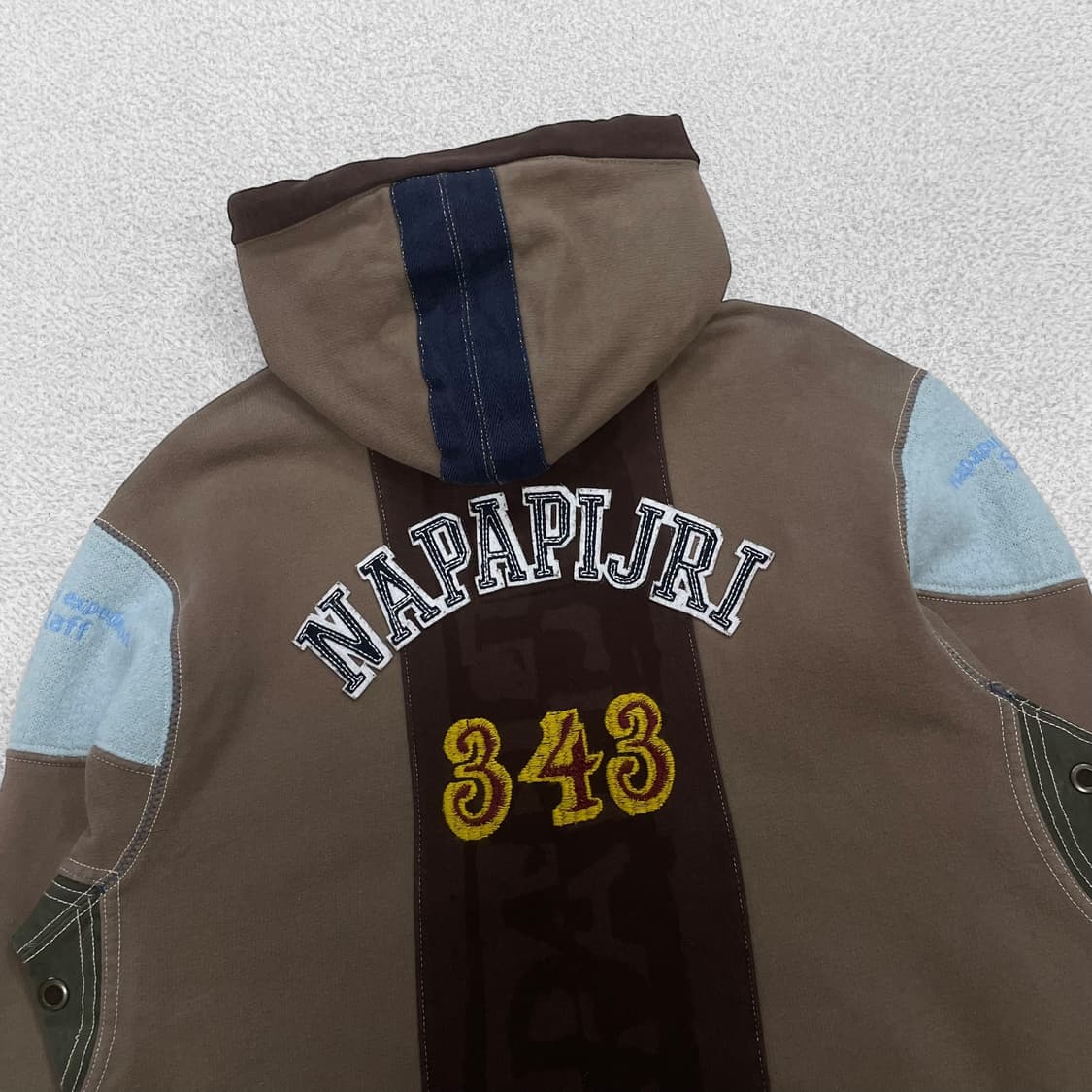 Napapijri 나파피리 스펠 로고 후드집업 브라운 상품이미지3