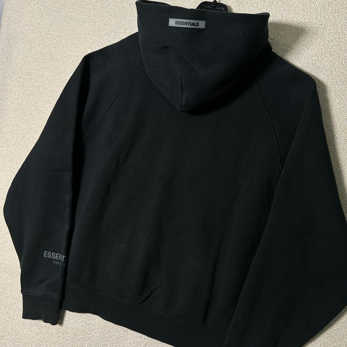 (S) 피어오브갓 에센셜 블랙 후드 상품이미지2