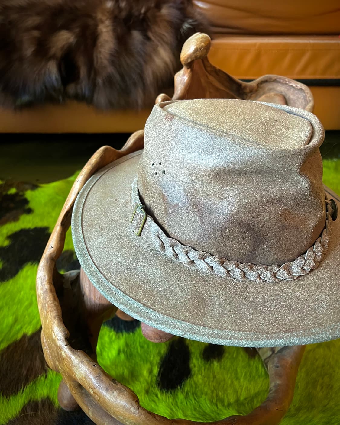 OVERLANDER Real Leather Jimi Pedora Hat 상품이미지5