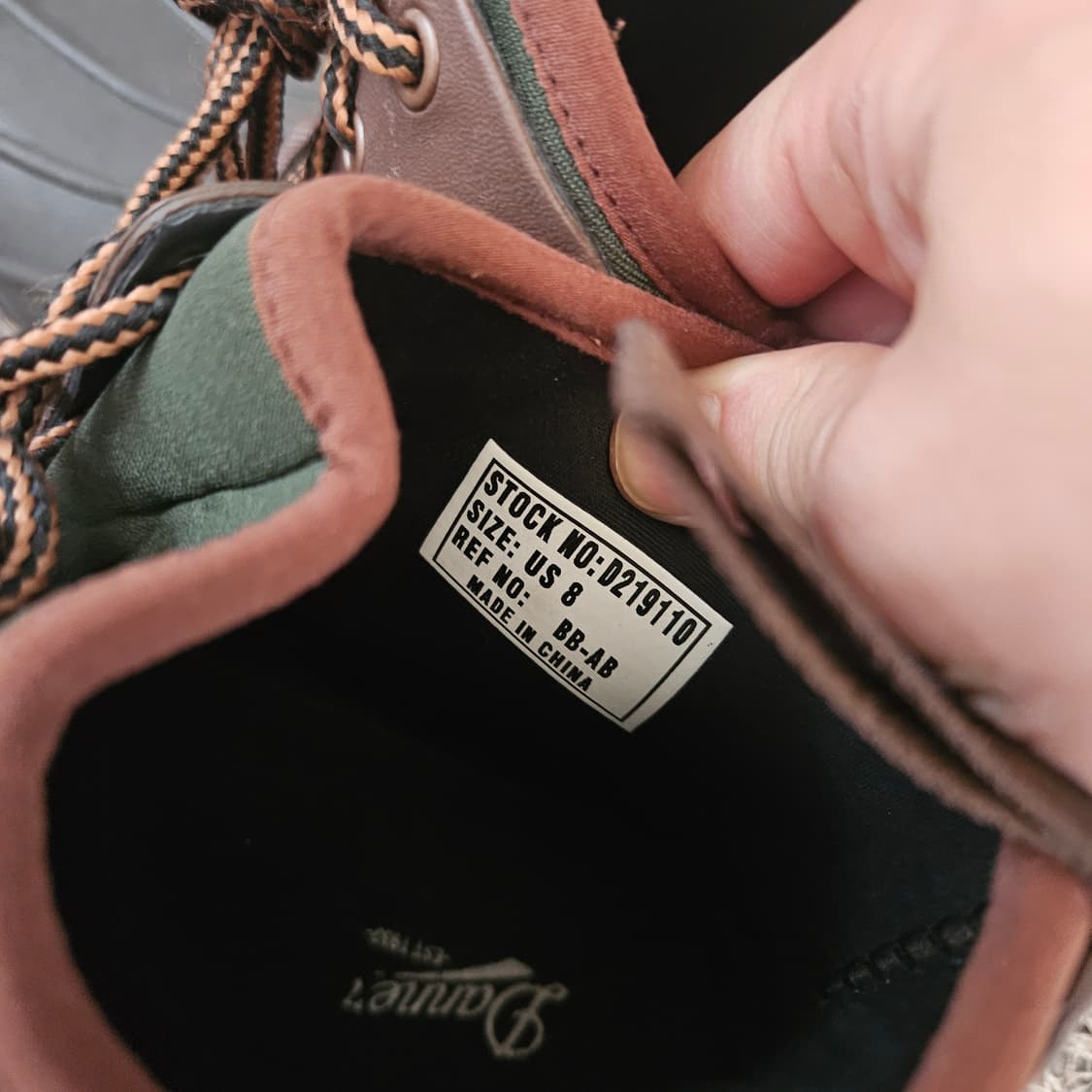 대너(Danner) in USA 카키 브라운 배색 부츠 us8 size 상품이미지7