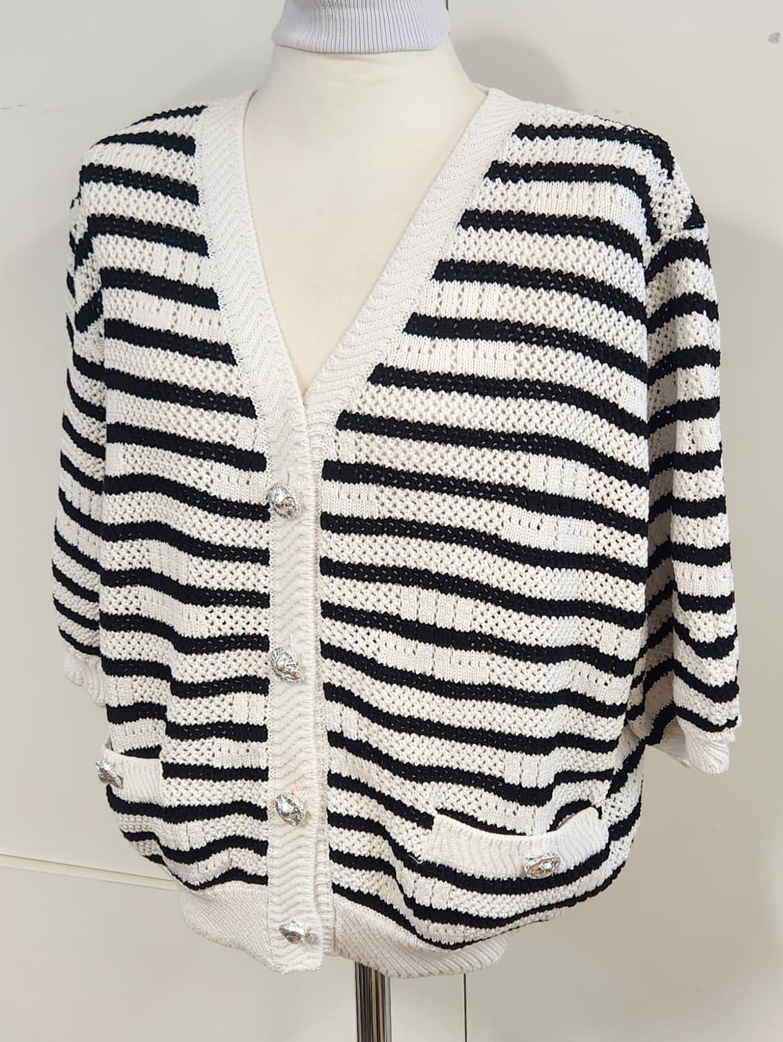 랑방 니트가디건 가슴둘레 82 22SS 상품이미지3