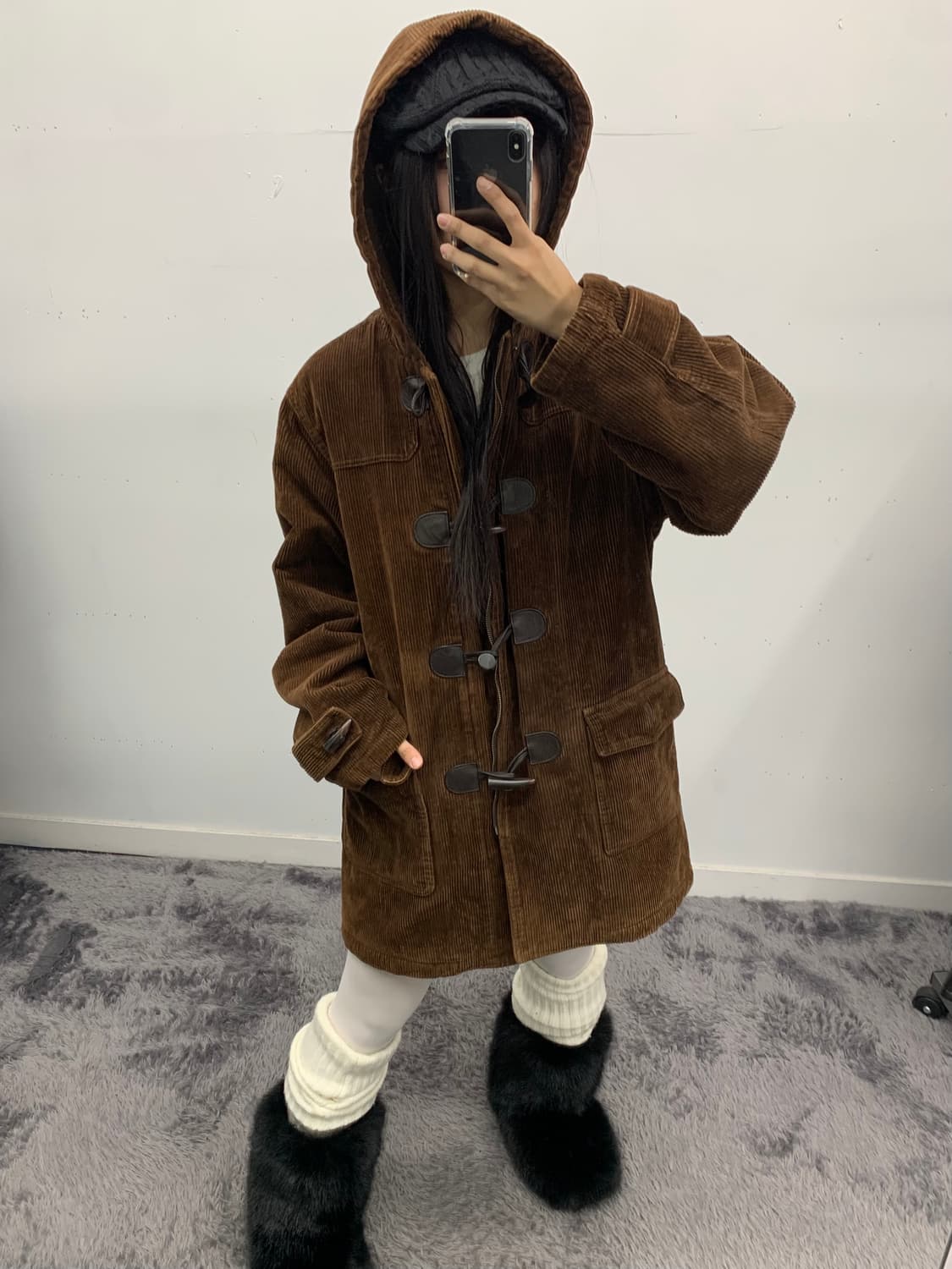 MLB 코듀로이 떡볶이 코트 상품이미지4