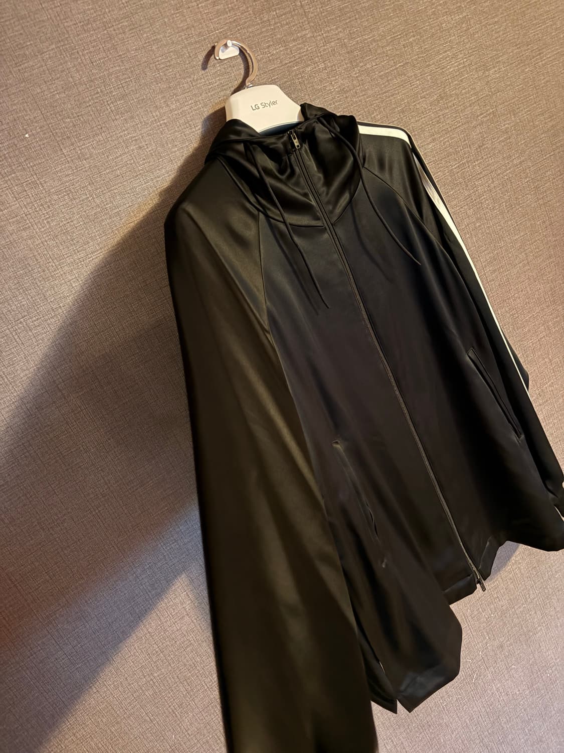 Y-3 3선 후드 집업 XS 블랙 상품이미지4