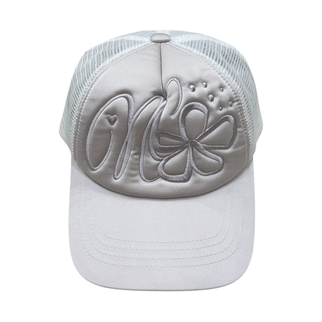 나체 컨벡스 트러커 메쉬캡 모자 글로우 크림 상품이미지1