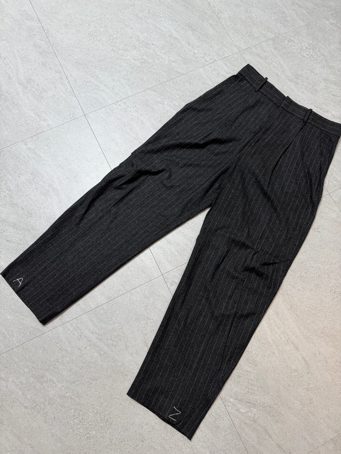 자라 아더에러 스트라이프 트라우저 그레이 M 상품이미지1