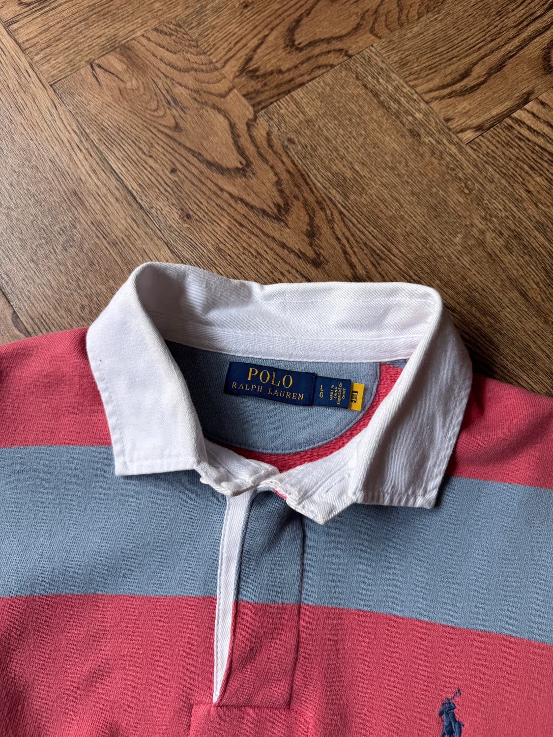 [L]폴로 랄프로렌 매장판 후드 포켓 럭비 티셔츠 상품이미지2