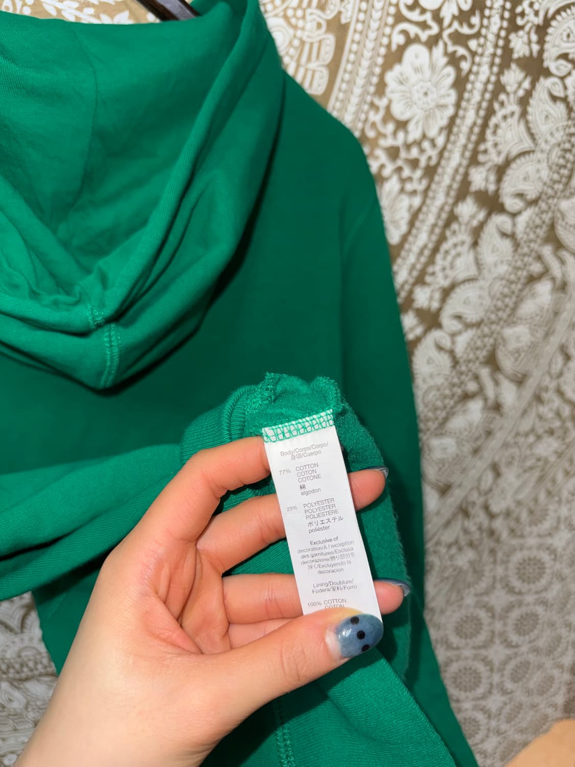 GAP 갭 빅로고 그린 기모 후드집업  상품이미지7