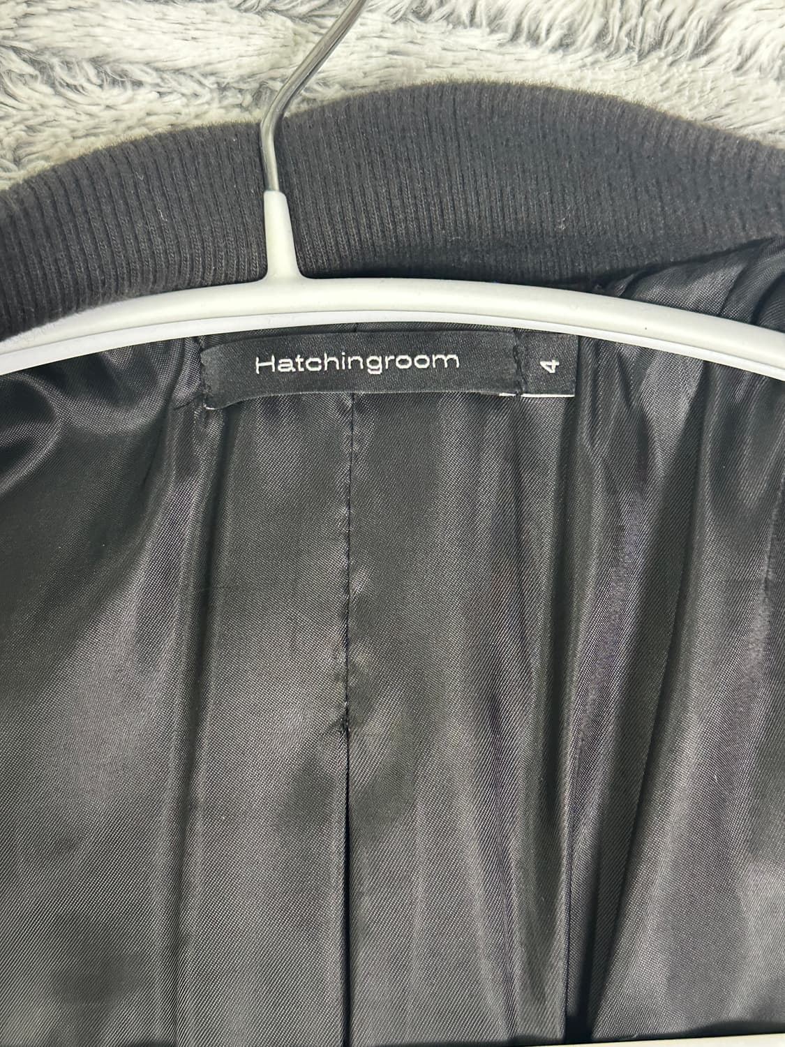 해칭룸 바시티자켓 블랙(4) 상품이미지5