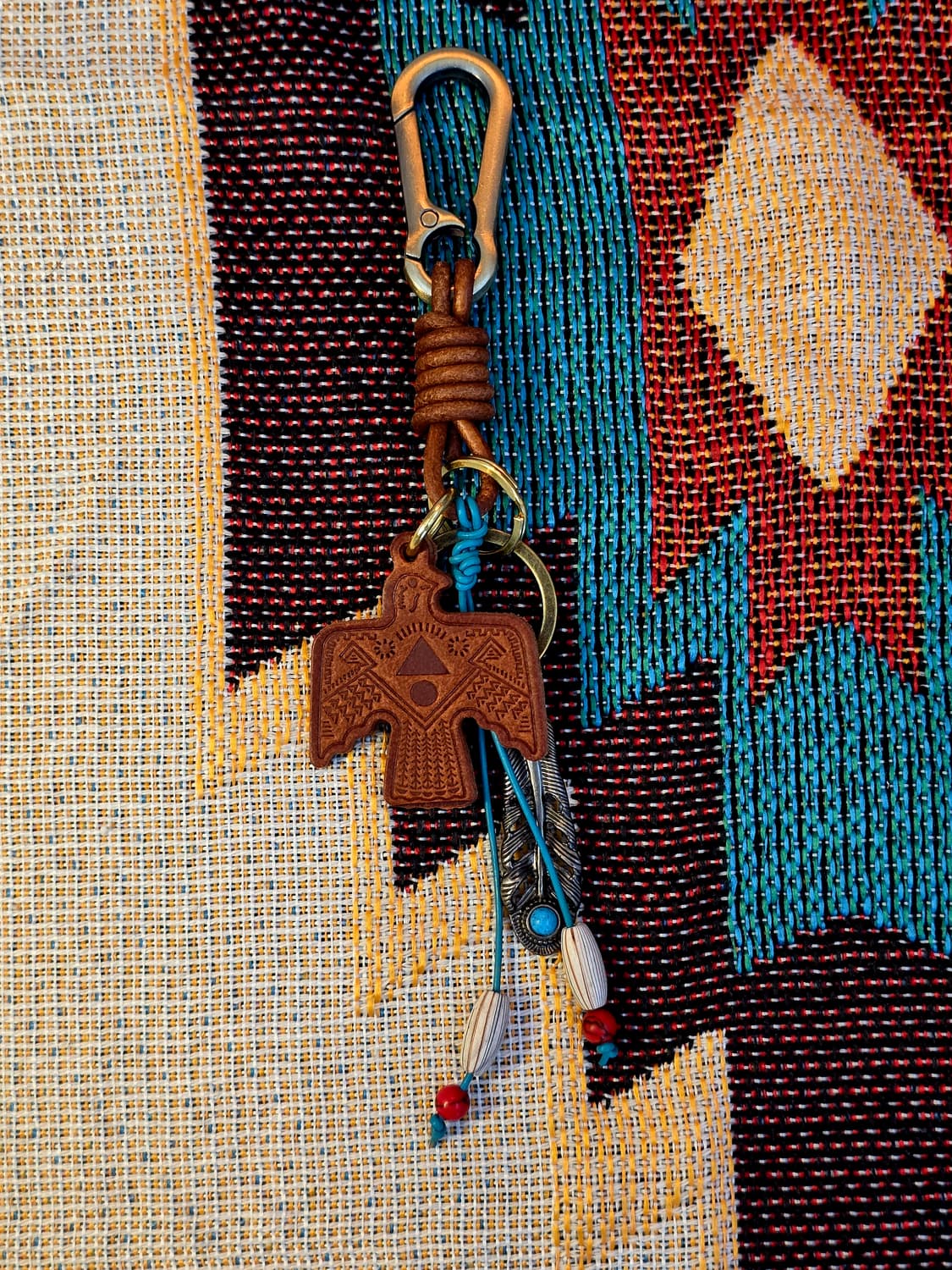 3cross handmade leather eagle keyring 상품이미지3