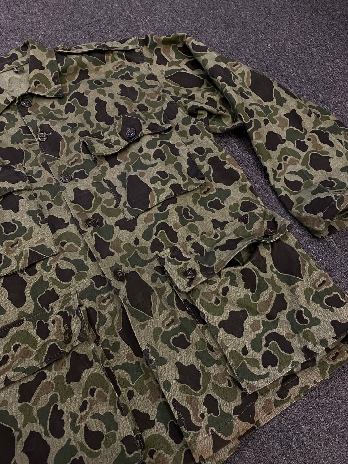 60s korea army 밀리터리 카모 셔츠 상품이미지4