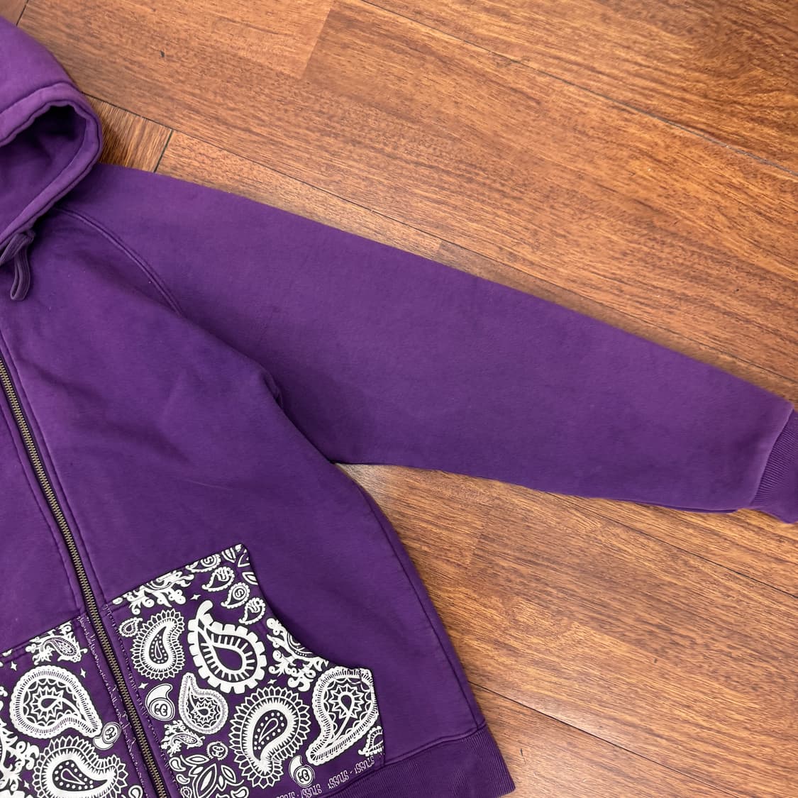 M 스투시 어센틱 페이즐리 후드 집업 상품이미지5