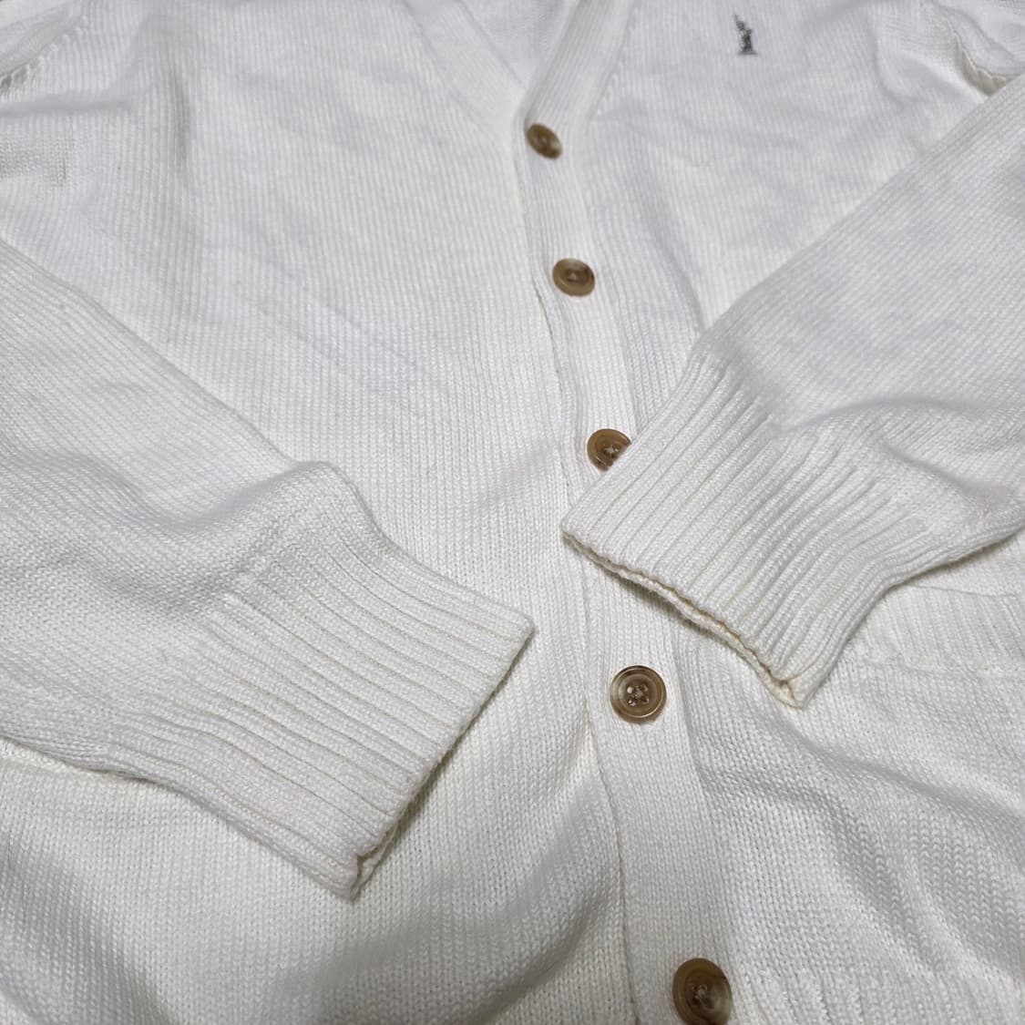 이스트보이 실버 로고 아방 화이트 가디건 갸루일브히메갸루 상품이미지3