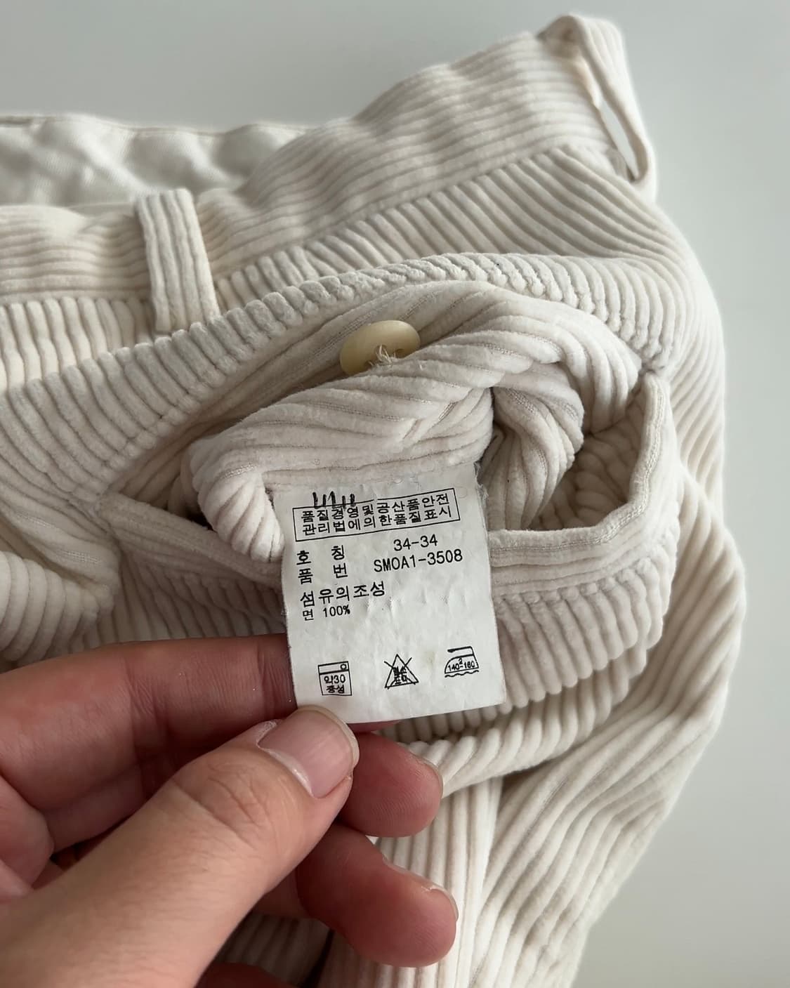 폴로 랄프로렌 플리티드 키팅 코듀로이 팬츠 34 상품이미지7