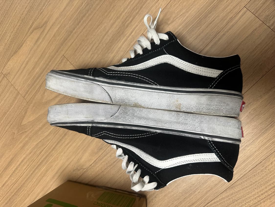 반스 올드스쿨 스트레스드 빈티지 워싱 블랙 화이트 280 상품이미지8