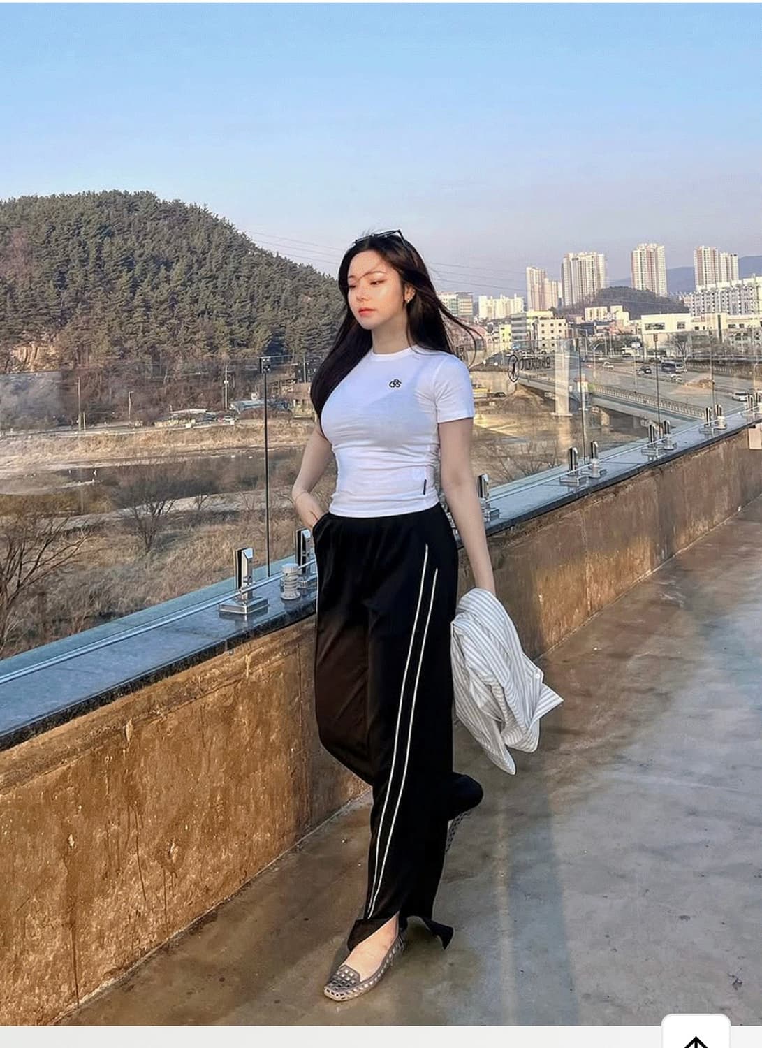 [메타퍼] MET slit wide slacks black 상품이미지7