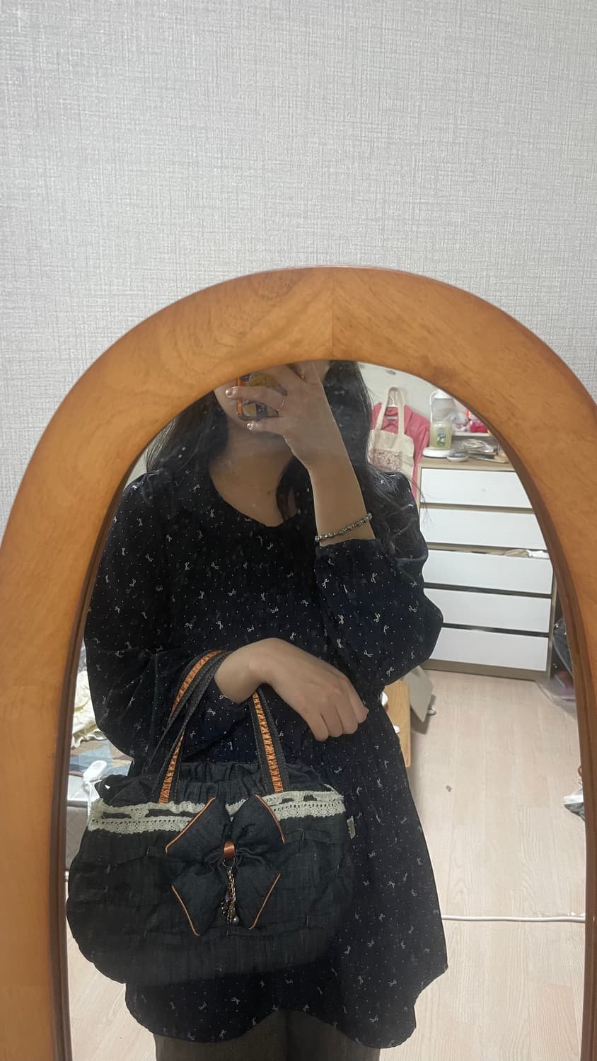 모리걸 빈티지 도쿄모리 코트 리본 원피스 set 🎀💙 상품이미지9