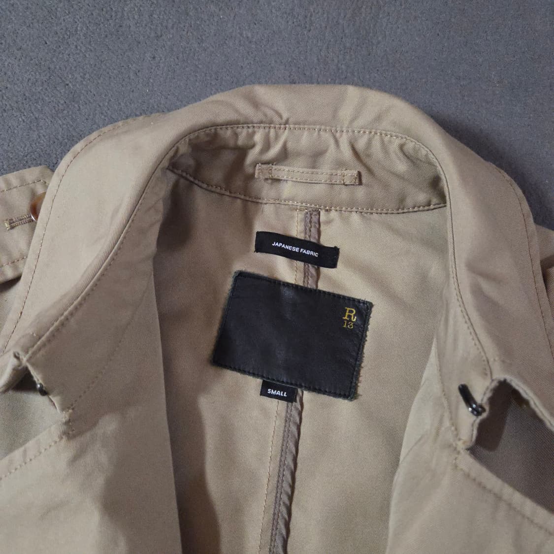 R13 알써틴 여성 오버사이즈 트렌치 코트 자켓 S 상품이미지7