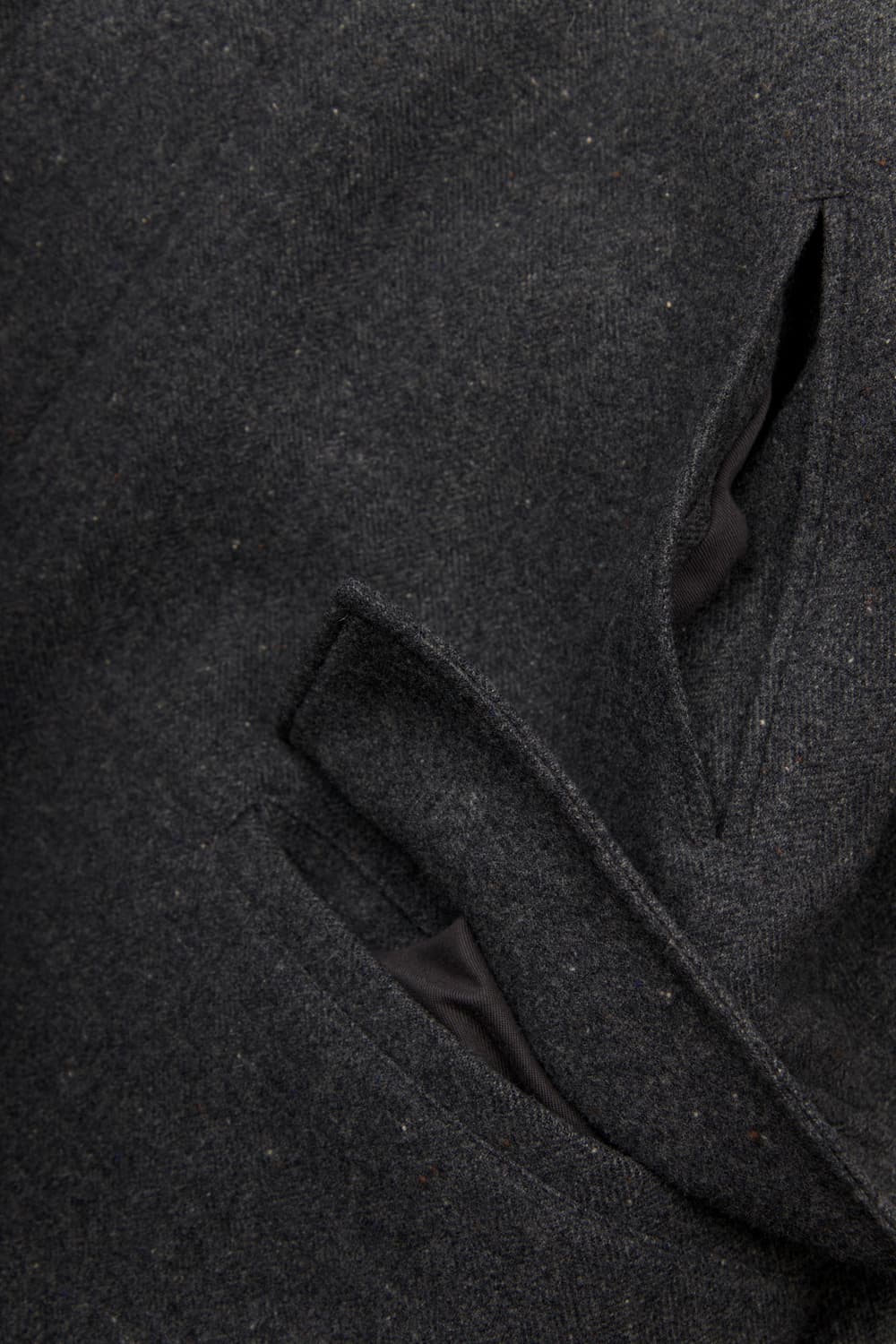 Another office 앰플 캐시미어 발마칸 코트 헤링본그레이 상품이미지5