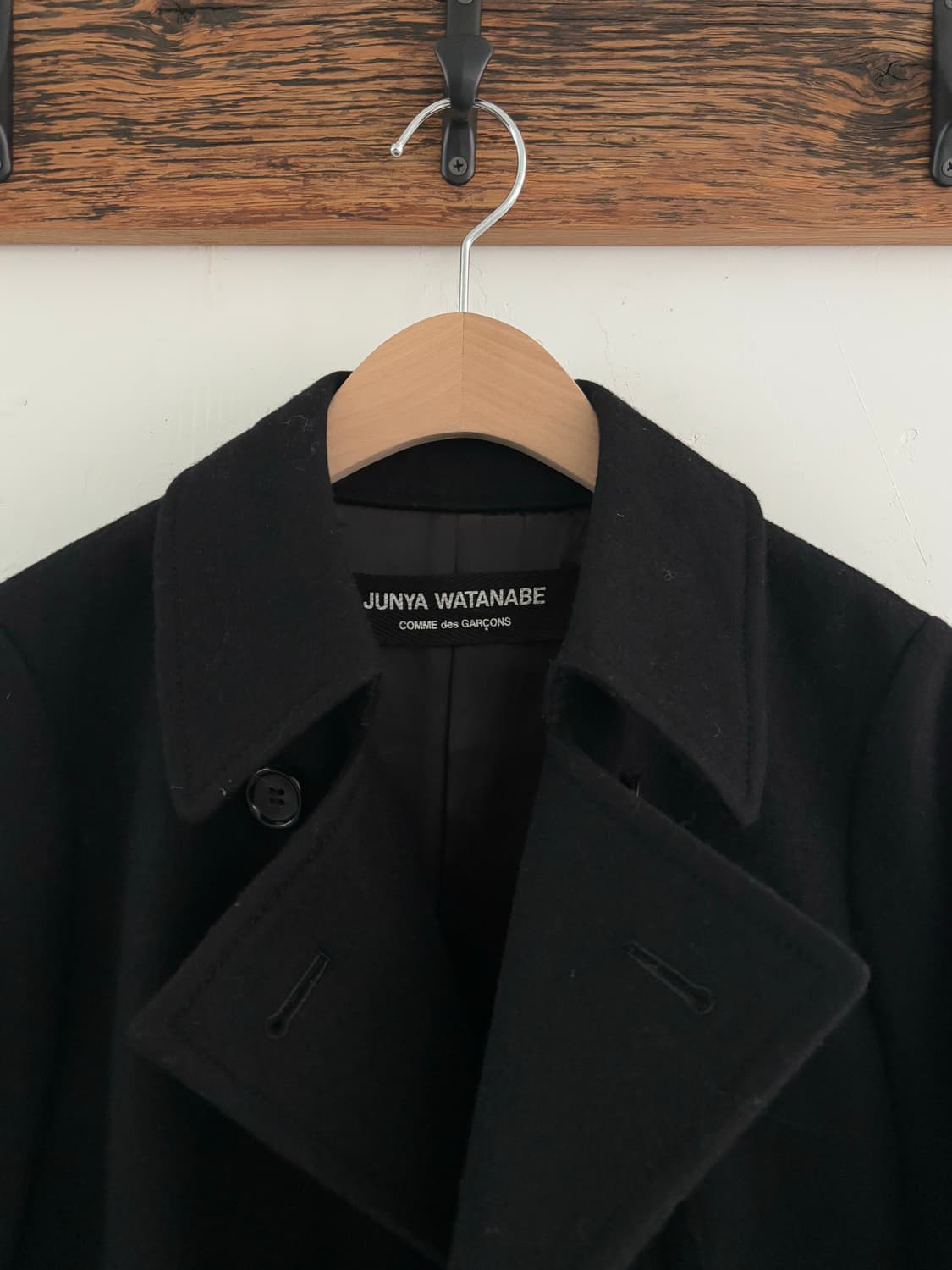 Junya Watanabe 준야와타나베 블랙 울 피코트 상품이미지3