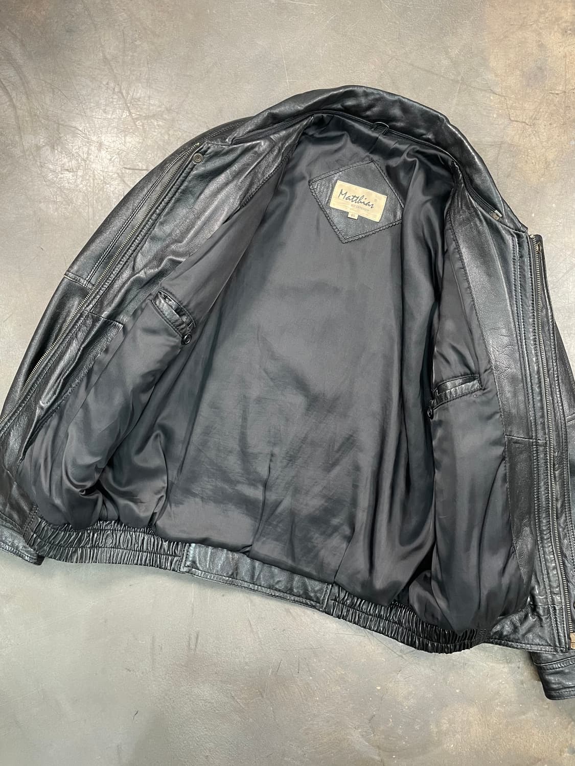 빈티지 쉽스킨 봄버자켓 상품이미지4