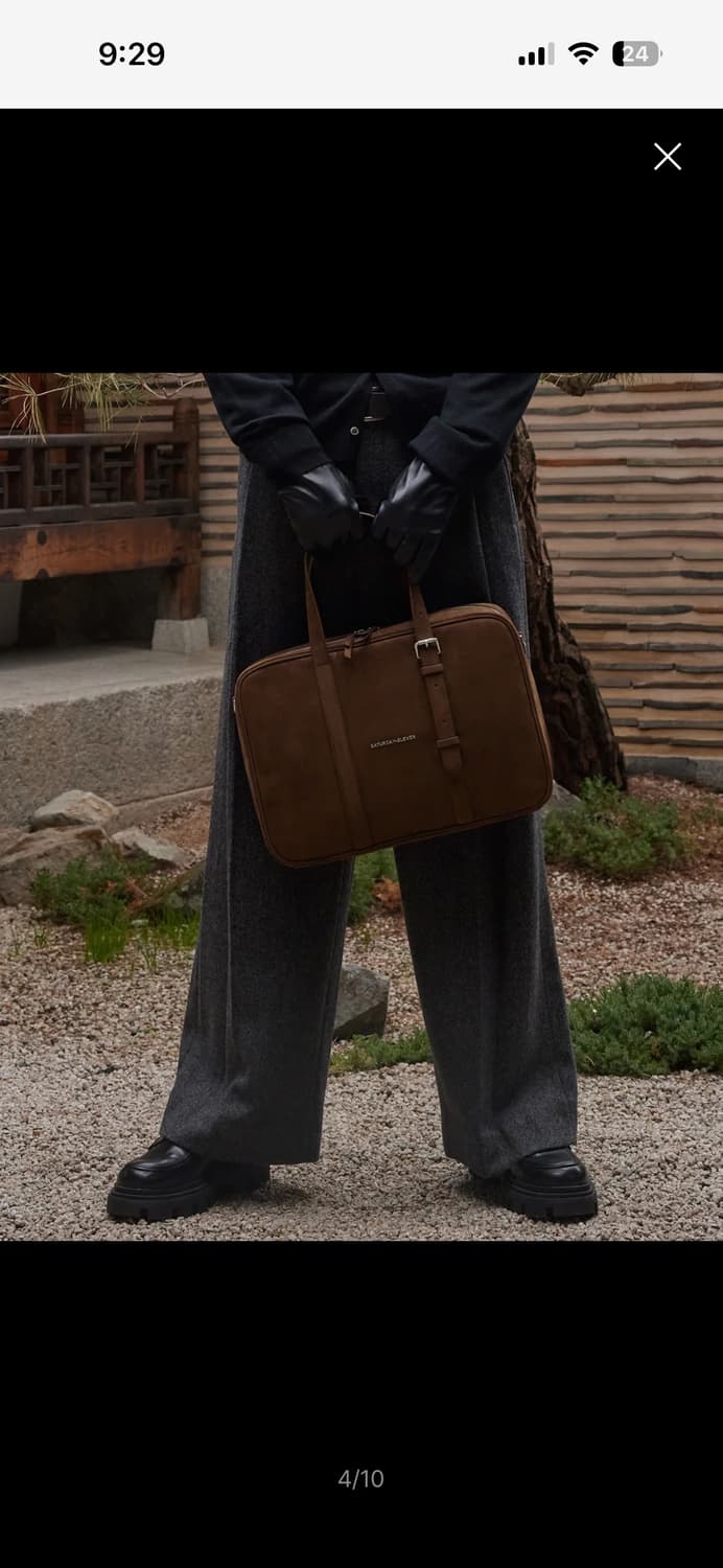 26SS 새상품) 세러데이일레븐 스웨이드 토트백 / 브라운 상품이미지4