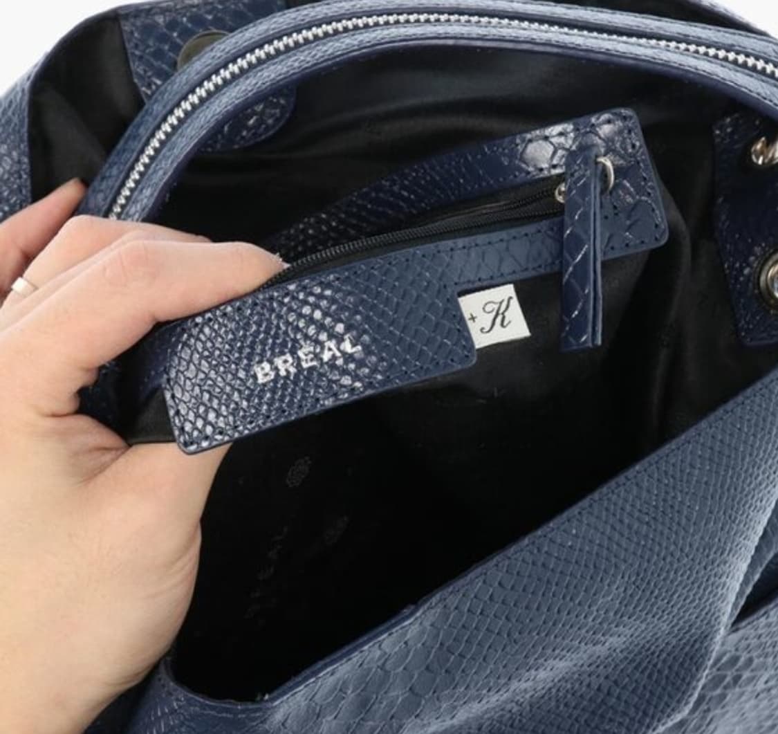 BREAL 리얼 소가죽 블루 가방 숄더백 상품이미지7