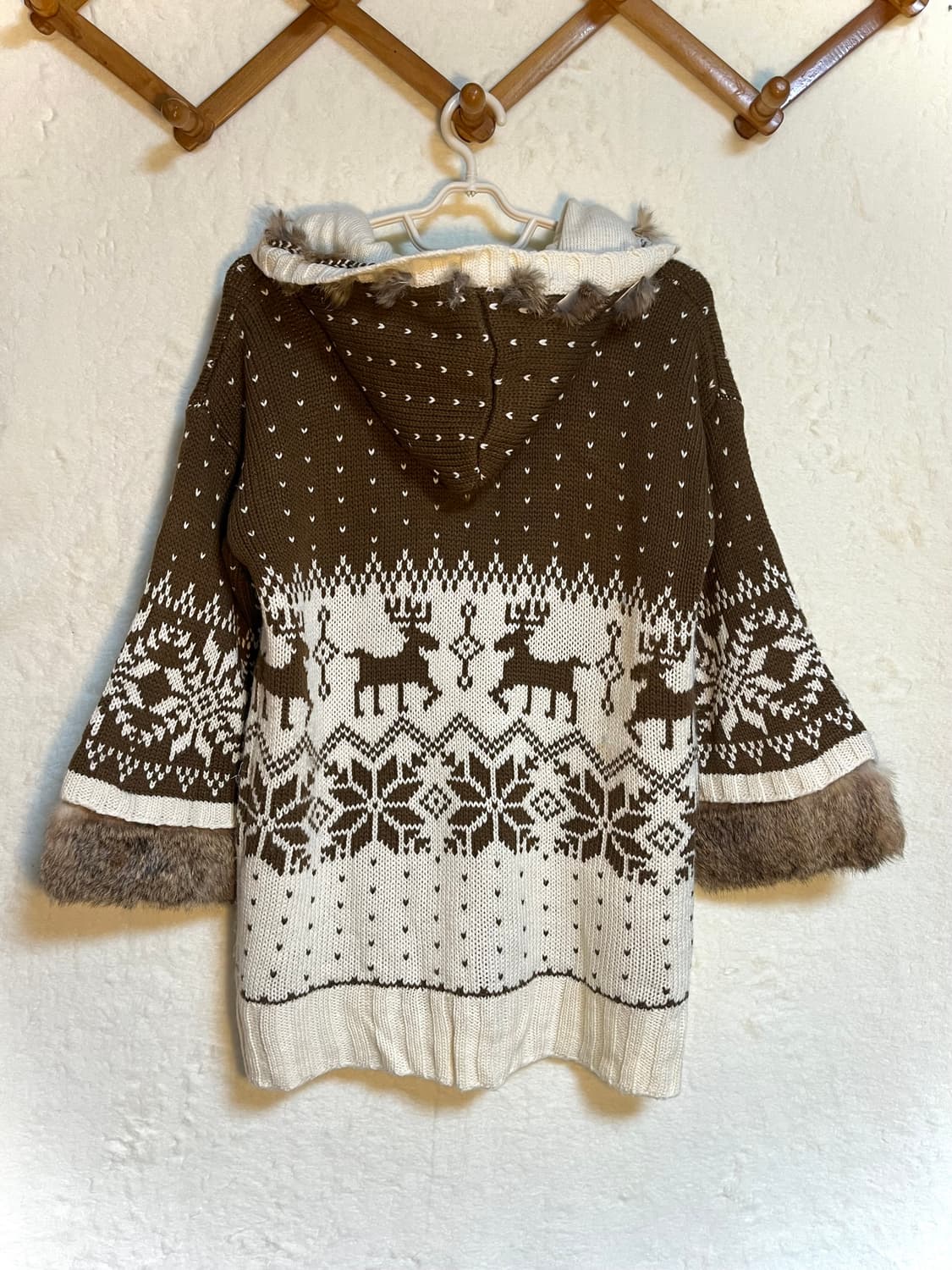 빈티지 모리걸 퍼 도트 가디건 아우터 상품이미지2