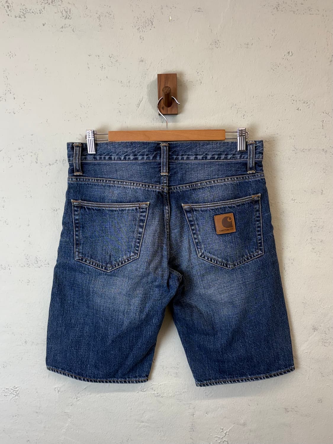 칼하트 빈티지 데님 하프팬츠 상품이미지1