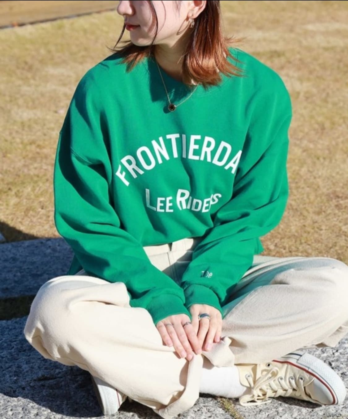 리 크롭 스웻 상품이미지1