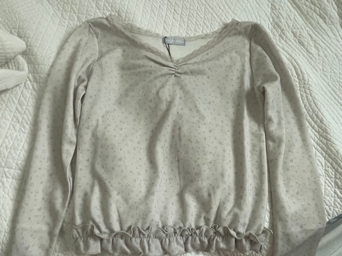 허그유어스킨 프릴 레오파드 티 상품이미지3