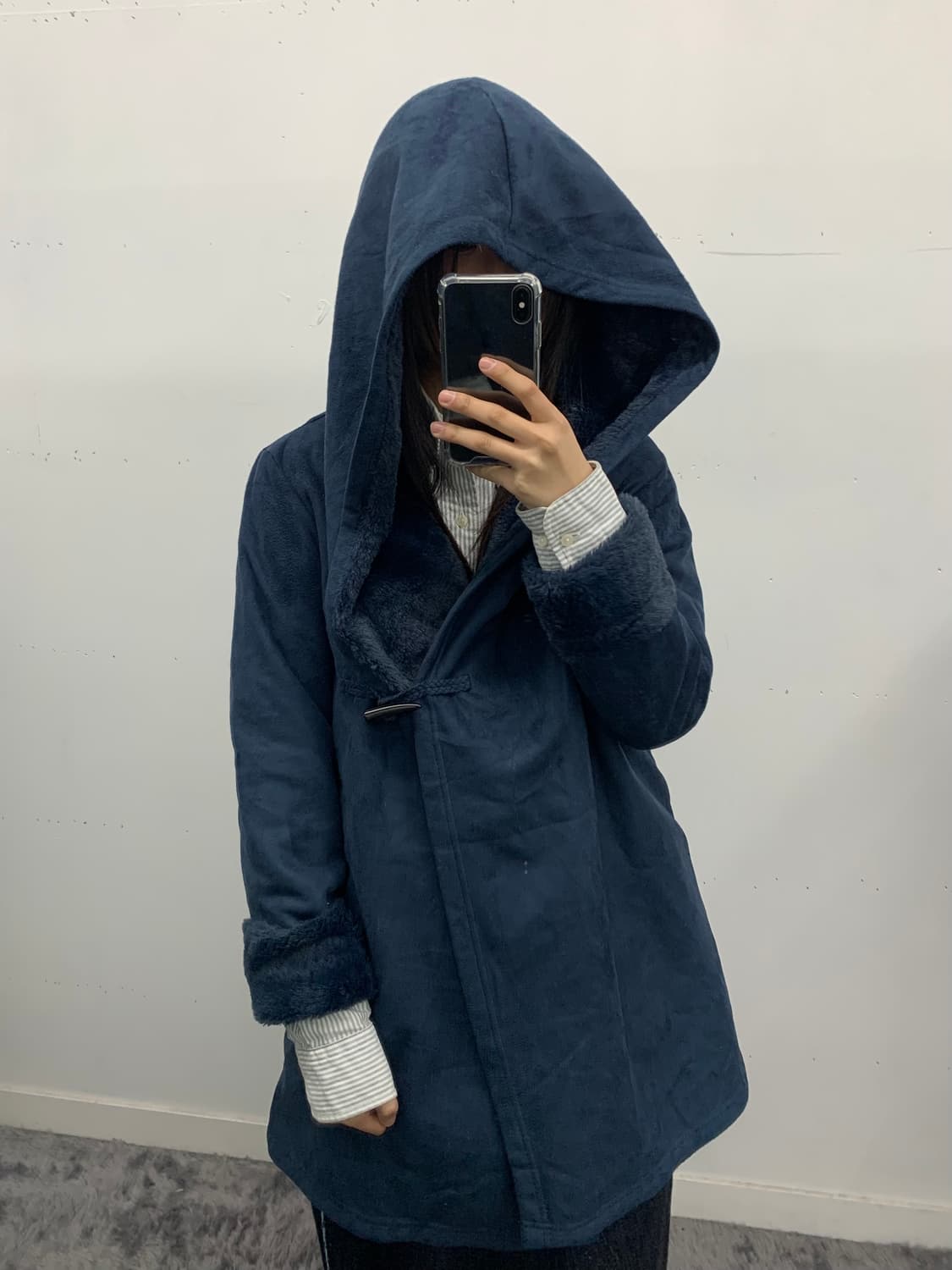 스웨이드 랩 코트 상품이미지2