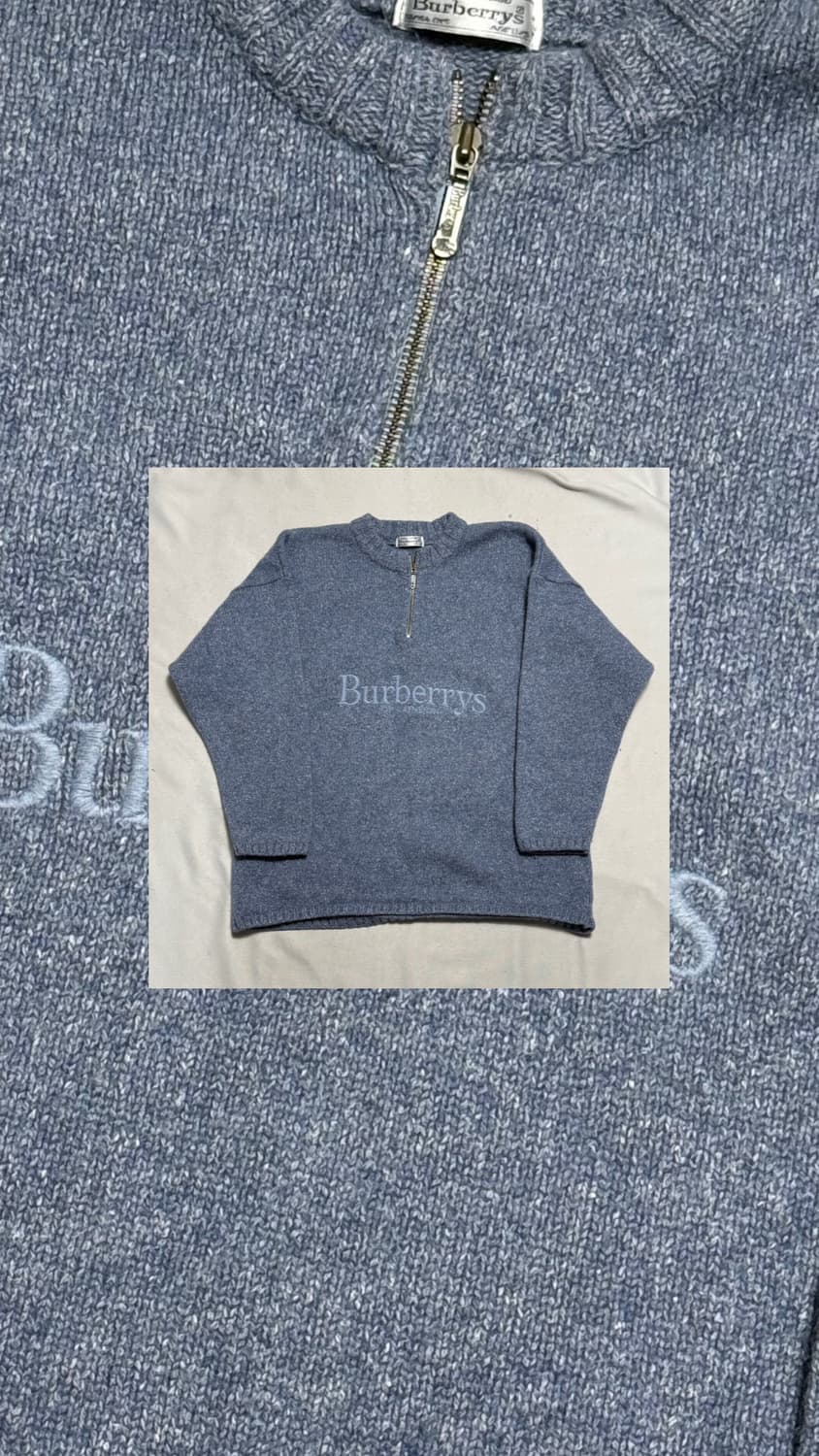 버버리 스카이블루 니트 상품이미지1
