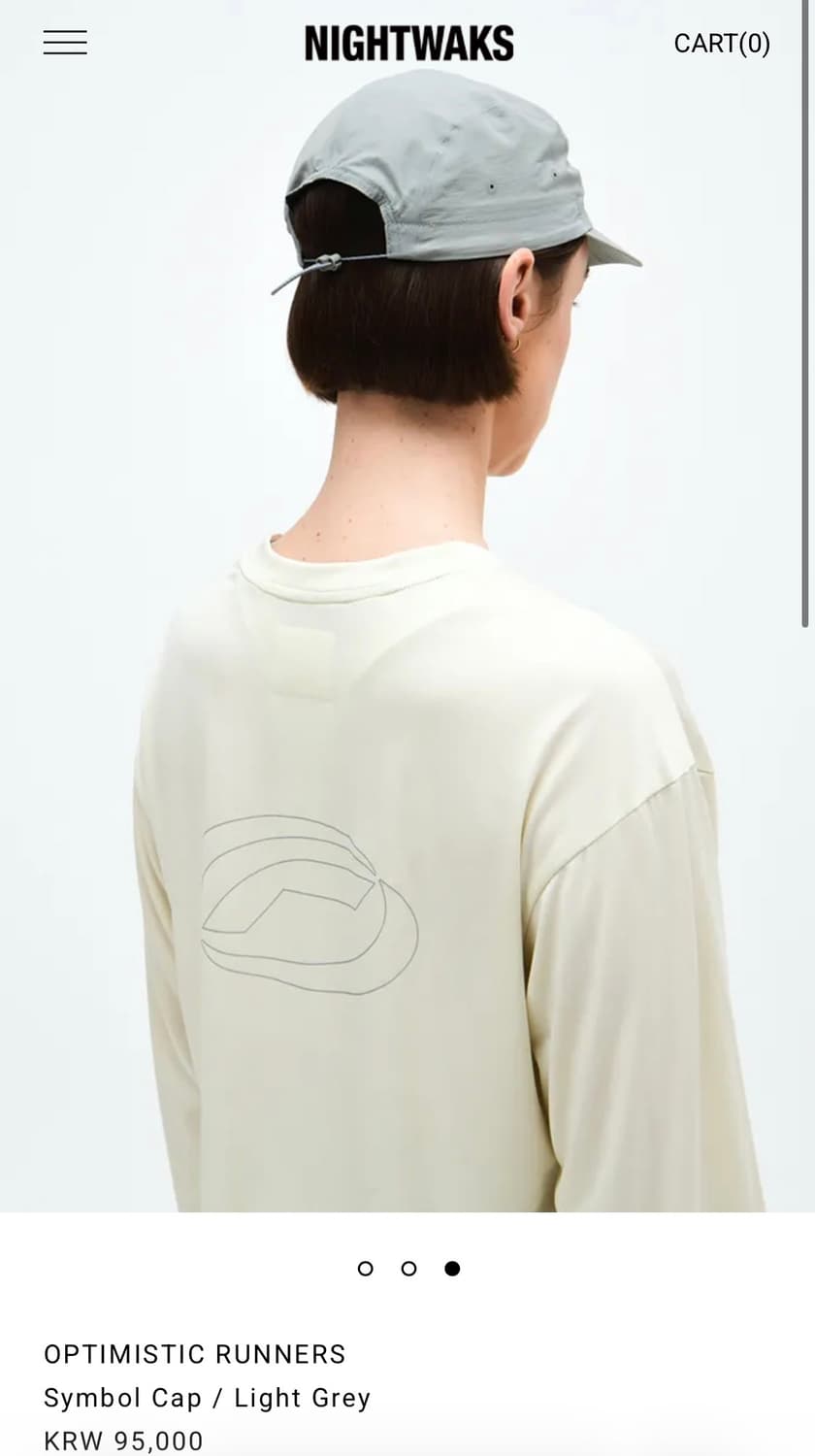 Optimistic Runners 심볼캡 (Light Grey) 상품이미지3