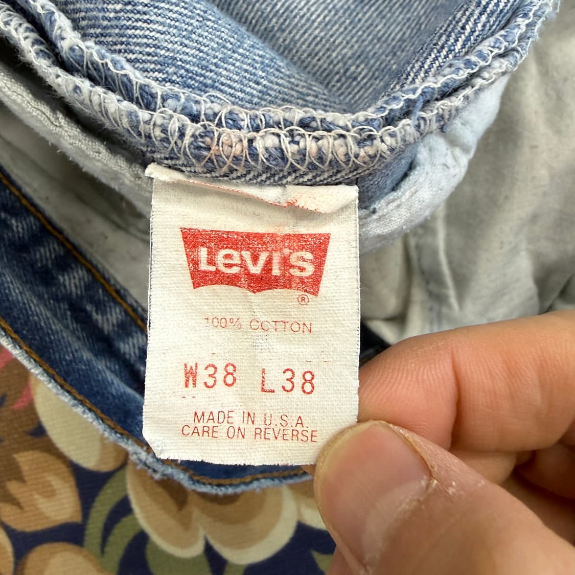 (34)90s 리바이스 501 데님팬츠(made in usa) 상품이미지5