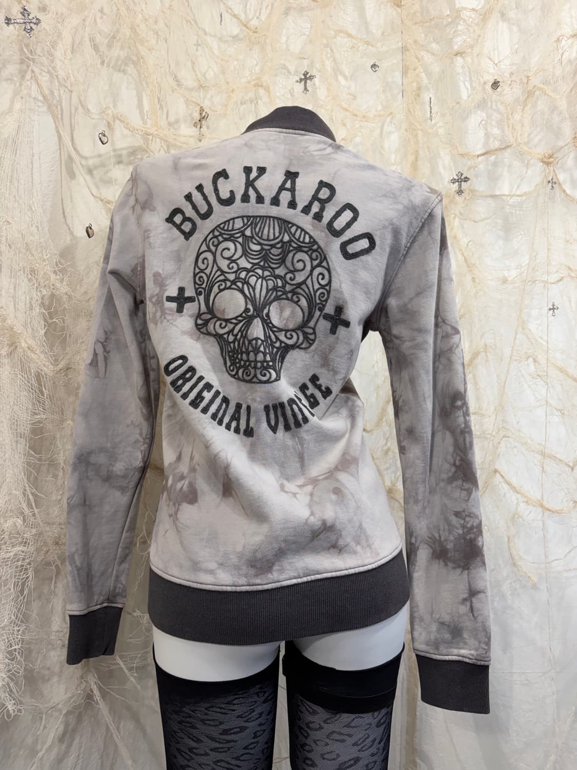 BUCKAROO tie-dye skull embroidery zip up 상품이미지6