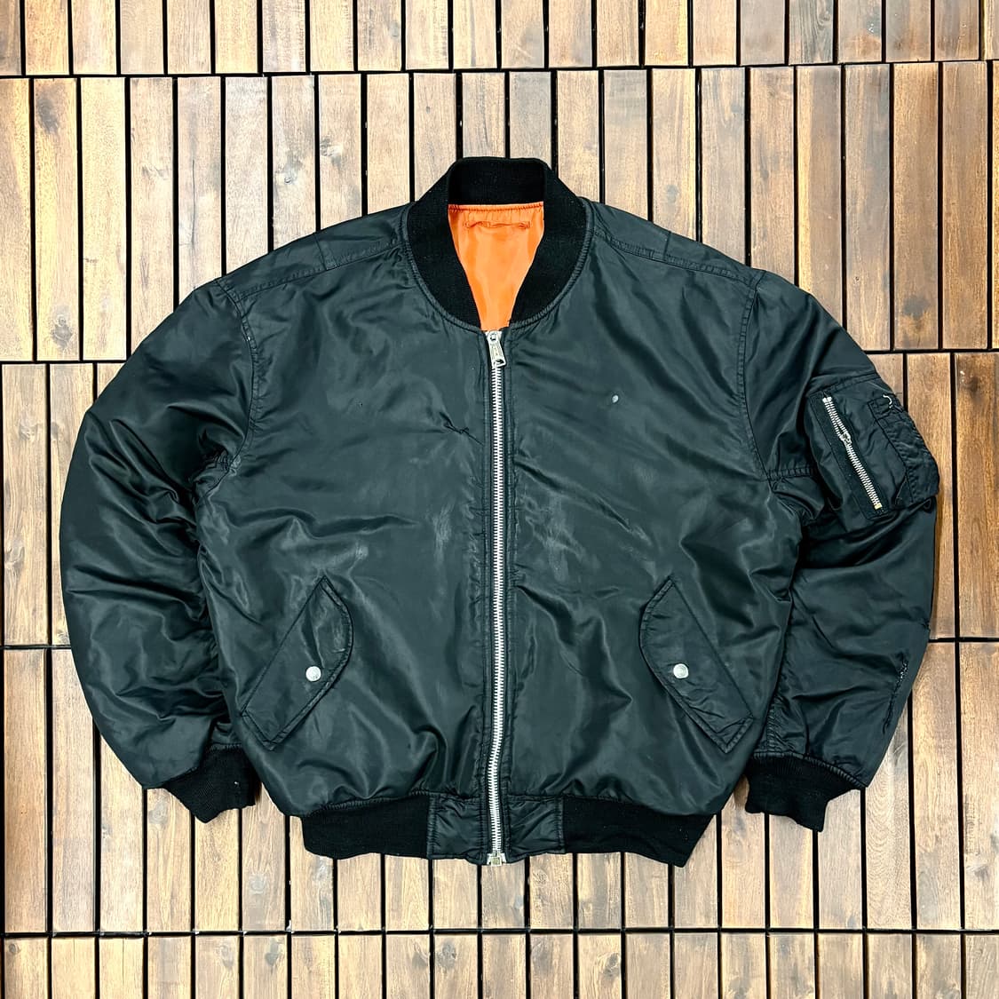 (XL) 90s 독일 MA-1 항공 점퍼 자켓 상품이미지1