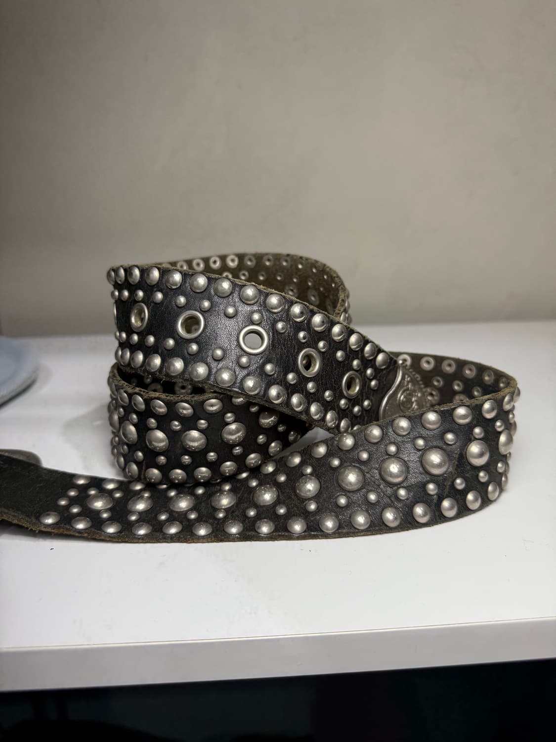 히스테릭 글래머 아카이브 스터드 폭탄 가죽 벨트 상품이미지2