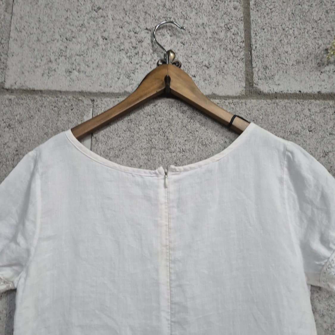 하구미룩  린넨 linen 화이트 원피스  모리걸 상품이미지8