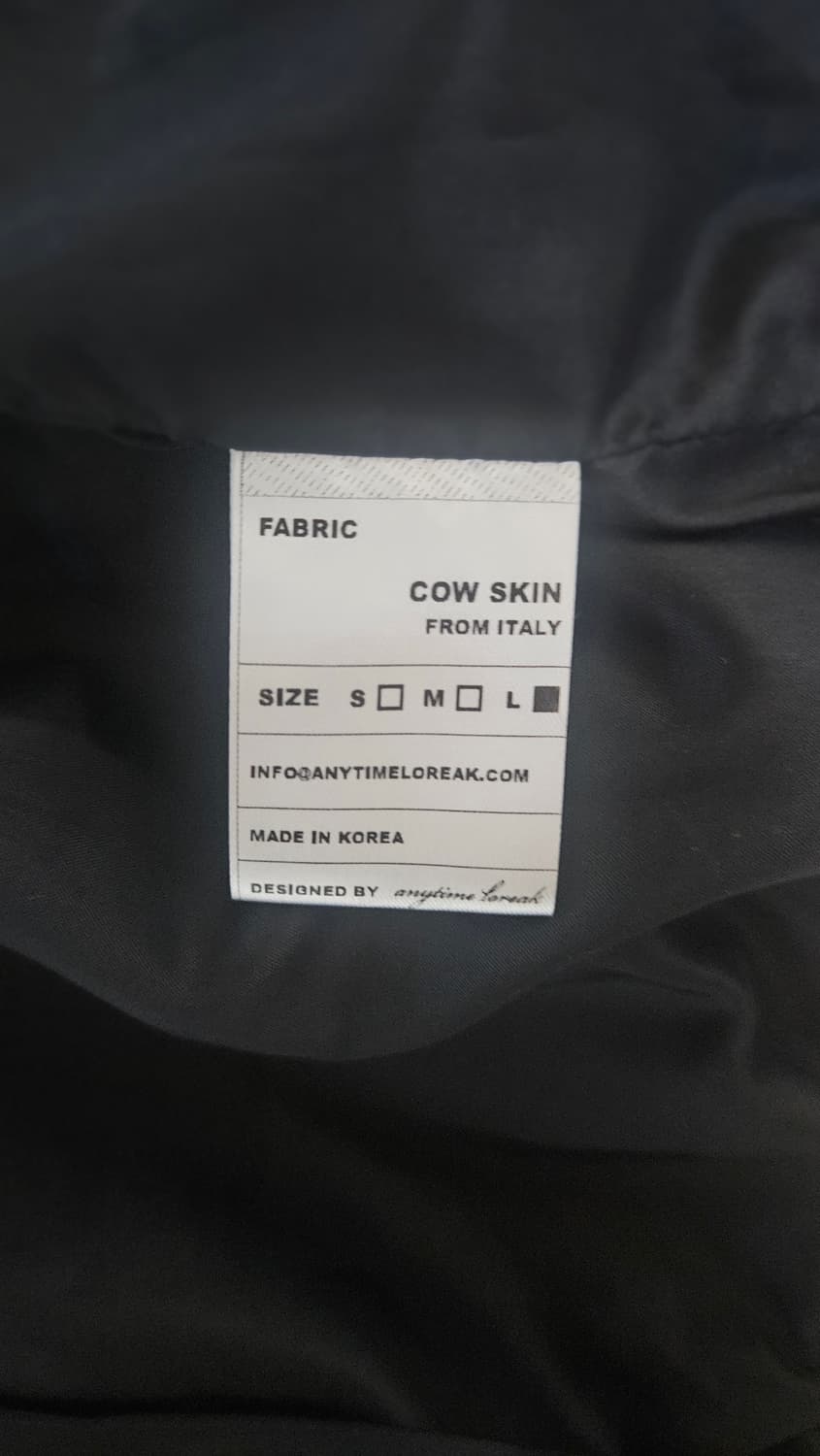 애니타임로릭 빈티지 레더자켓 블랙 L 상품이미지5
