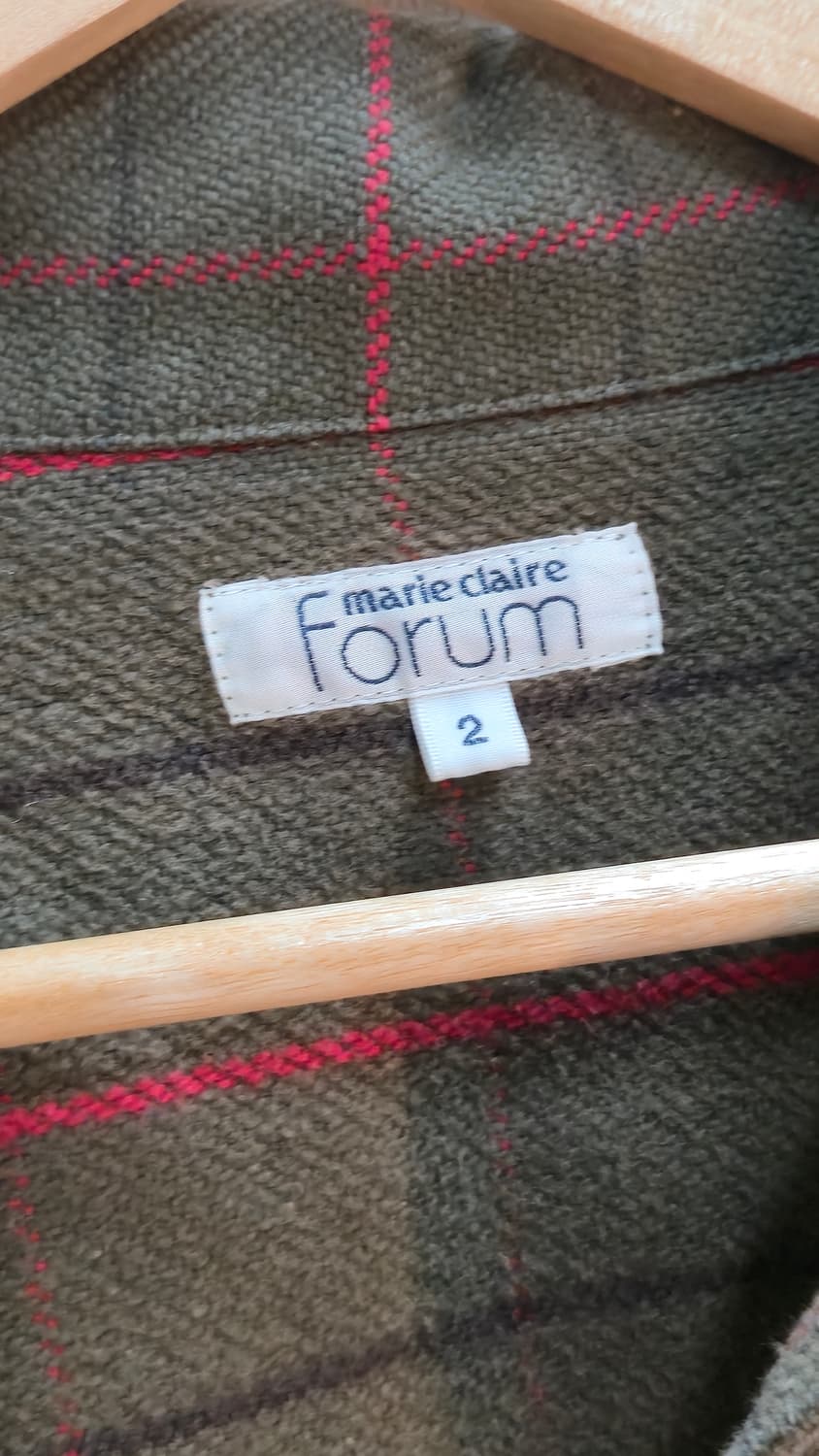 Marie Claire 체크 겨울 자켓 s size  상품이미지8