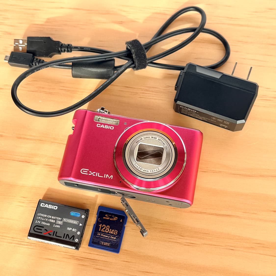 최상급)　카시오 EXILIM EX-ZS210 레트로 쨍한 핑크 빈티지디카 상품이미지8