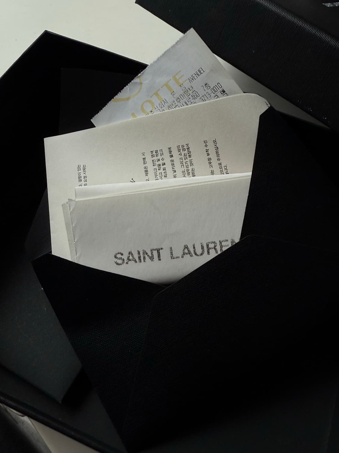 입생로랑 마틀라세 엔벨로프 중지갑 블랙 상품이미지6